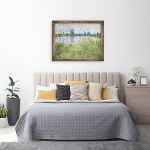 Tablou inramat - Claude Monet - Bancile Senei, Vetheuil, 60 x 80 cm - Img 3