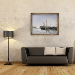 Tablou inramat - Claude Monet - Barci de agrement, Argenteuil, 70 x 90 cm - Img 2