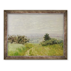 Tablou inramat - Claude Monet - Peisaj, vedere completa a Argenteuil Dealurile din Sannois, 60 x 80 cm