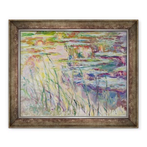 Tablou inramat - Claude Monet - Reflectii asupra apei, 50 x 60 cm