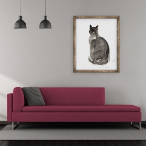 Tablou inramat - Claudia Hutchins-Puechavy - Pisica II, 50 x 60 cm - Img 2