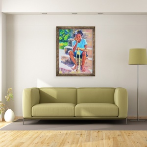 Tablou inramat - Colin Bootman - Sfarsitul franghiei mele, 2020, 60 x 80 cm - Img 2