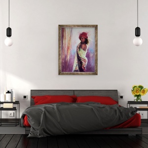 Tablou inramat - Colin Bootman - Turbanul Rosu, 2015, 60 x 80 cm - Img 3
