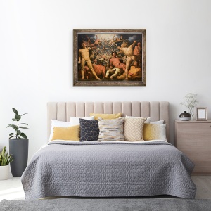 Tablou inramat - Cornelis Cornelisz van Haarlem - Caderea Titanilor Titanomachia, 70 x 90 cm - Img 3