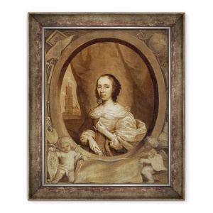 Tablou inramat - Cornelius Janssen van Ceulen - Anna Maria van Skurman, 50 x 60 cm