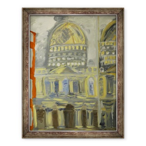 Tablou inramat - Cosima Duggal - Catedrala Sf. Pavel reflectata, 70 x 90 cm