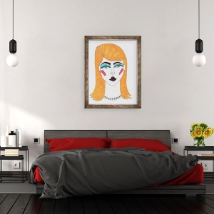 Tablou inramat - Daisy de Villeneuve - Blonde Girl, 60 x 80 cm - Img 3