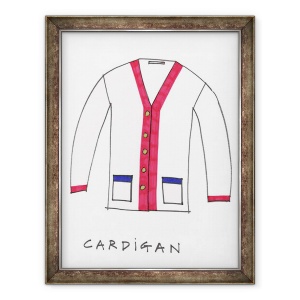 Tablou inramat - Daisy de Villeneuve - Cardigan, 70 x 90 cm