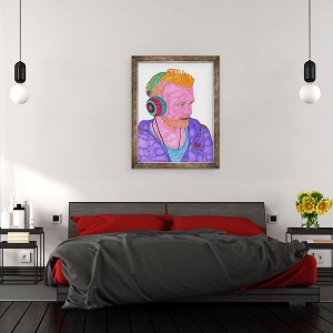 Tablou inramat - Daisy de Villeneuve - Casti, 70 x 90 cm - Img 3