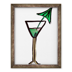Tablou inramat - Daisy de Villeneuve - Cocktail, 70 x 90 cm