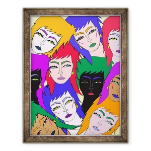 Tablou inramat - Daisy de Villeneuve - Doamnelor, 70 x 90 cm