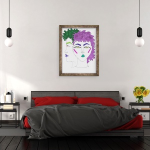 Tablou inramat - Daisy de Villeneuve - Fetele, 60 x 80 cm - Img 3
