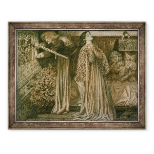 Tablou inramat - Dante Gabriel Charles Rossetti - Sir Lancelot in Camera Reginei, 70 x 90 cm