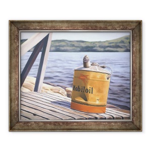 Tablou inramat - David Arsenault - O zi la lac, 70 x 85 cm