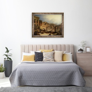 Tablou inramat - David Roberts - Plecarea israelitilor, 60 x 80 cm - Img 3
