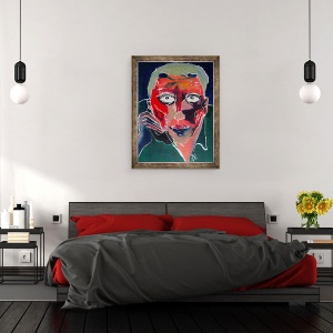Tablou inramat - David Studwell - conversatie, 70 x 90 cm - Img 3