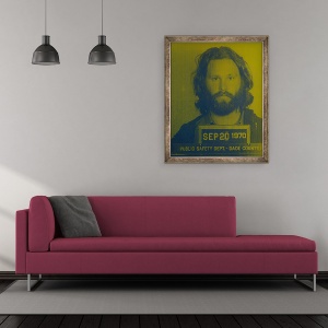 Tablou inramat - David Studwell - Jim Morrison II, 50 x 60 cm - Img 2