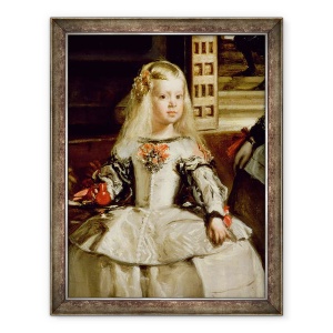 Tablou inramat - Diego Rodriguez de Silva y Velazquez - Familia lui Filip al IV-lea, detaliu I, 70 x 90 cm