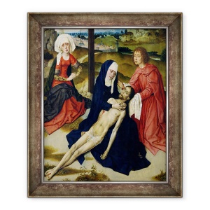 Tablou inramat - Dirck Bouts - Plangerile ulei pe panou, 50 x 60 cm