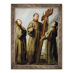 Tablou inramat - Don Juan Carreno de Miranda - Martirii franciscani din Japonia, 70 x 90 cm