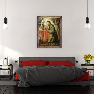 Tablou inramat - Don Juan Carreno de Miranda - Sfantul Anton de Padova, 60 x 80 cm - Img 3