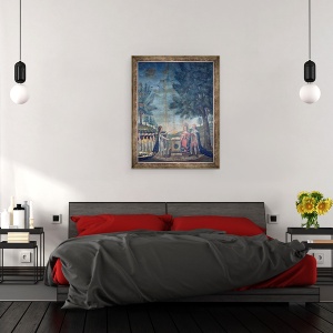 Tablou inramat - Dubois - Juramantul Regelui, Reginei, Natiunii si Garzii Nationale la Festivalul Federatiei, 60 x 80 cm - Img 3