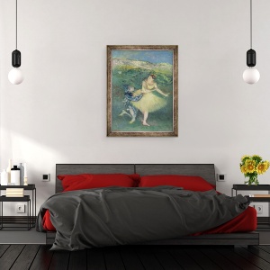 Tablou inramat - Edgar Degas - Arlechin si columbian, 60 x 80 cm - Img 3