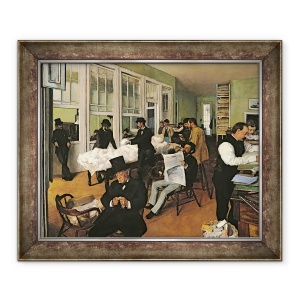 Tablou inramat - Edgar Degas - Bursa de Bumbac, New Orleans, 50 x 60 cm