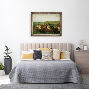 Tablou inramat - Edgar Degas - Cursa domnilor. inainte de plecare, 60 x 80 cm - Img 3