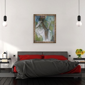 Tablou inramat - Edgar Degas - Femeie pieptanandu-si parul, 60 x 80 cm - Img 3