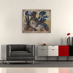 Tablou inramat - Edgar Degas - La Milliner, 50 x 60 cm - Img 2