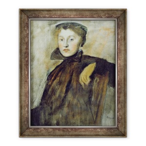 Tablou inramat - Edgar Degas - Studiu pentru un portret al unei doamne, 50 x 60 cm