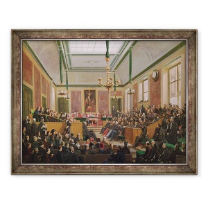 Tablou inramat - Edme Adolphe Fontaine - inalta Curte de Justitie de la Versailles, 60 x 80 cm