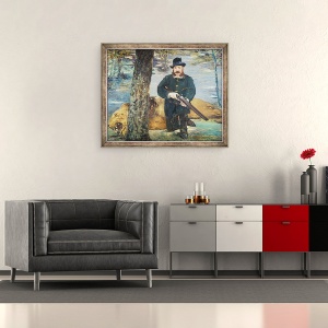 Tablou inramat - Edouard Manet - Pertuiset, Lion Hunter, 50 x 60 cm - Img 2