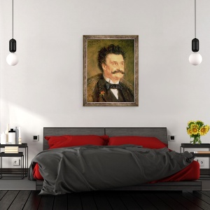 Tablou inramat - Eduard von Grutzner - Johann Strauss cel Tanar, 60 x 80 cm - Img 3