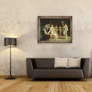 Tablou inramat - Eduardo Rosales - Moartea Lucretiei, 70 x 90 cm - Img 2