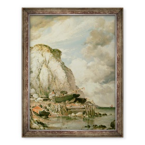 Tablou inramat - Edward William Cooke - Un pic de Bonchurch in vremurile vechi, 70 x 90 cm