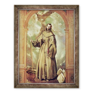 Tablou inramat - El Greco - Saint Bernard of Clairvaux, 70 x 90 cm