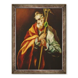 Tablou inramat - El Greco - Sfantul Jude Thaddeus, 70 x 90 cm