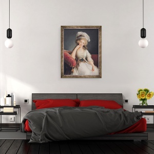 Tablou inramat - Elisabeth Louise Vigee-Lebrun - Louise-Marie Adelaide, 60 x 80 cm - Img 3