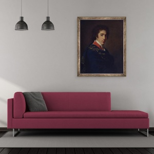 Tablou inramat - Elisabeth Louise Vigee-Lebrun - Portretul Printului Ivan Baryatinsky, 50 x 60 cm - Img 2