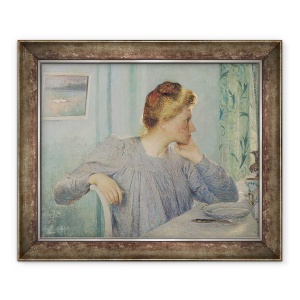Tablou inramat - Emile Claus - Portret De O Femeie, 50 x 60 cm