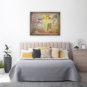 Tablou inramat - Emile Claus - Raza de lumina soarelui sau, Zonneschijn, 60 x 80 cm - Img 3