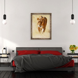 Tablou inramat - Eric Meyer - Huntress, Etosha, 60 x 80 cm - Img 3