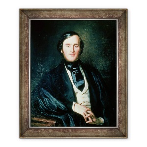 Tablou inramat - Ernst August Becker - Richard Wagner 1813-83, 50 x 60 cm