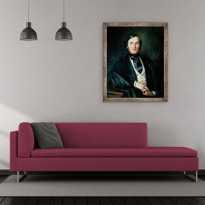Tablou inramat - Ernst August Becker - Richard Wagner 1813-83, 50 x 60 cm - Img 2
