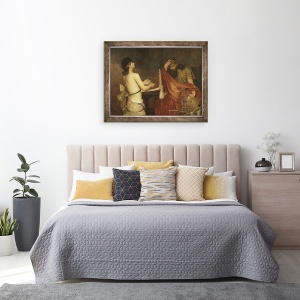 Tablou inramat - Ernst Josephson - David si Saul, 70 x 90 cm - Img 3