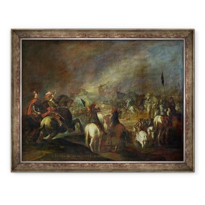 Tablou inramat - Esteban March - Iosua la zidurile Ierihonului, 70 x 90 cm