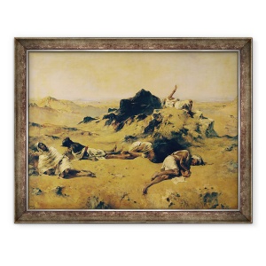 Tablou inramat - Eugene Fromentin - Taramul setei, 60 x 80 cm