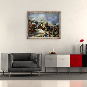 Tablou inramat - Felix Philippoteaux - Batalia de la Rivoli, 50 x 60 cm - Img 2